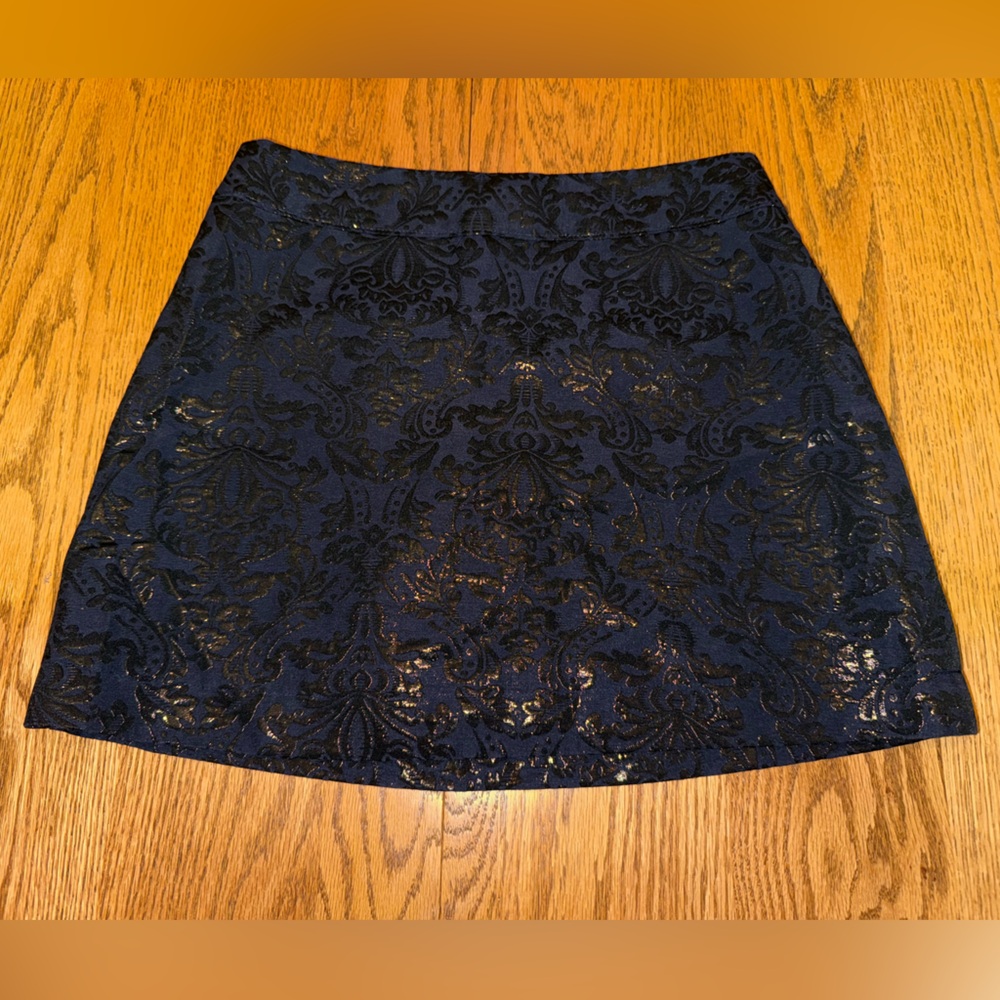 Navy and Black mini skirt